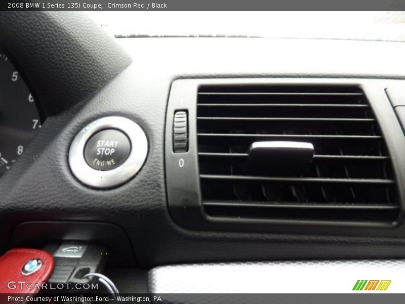 Crimson Red / Black 2008 BMW 1 Series 135i Coupe