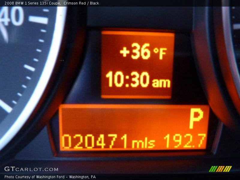 Crimson Red / Black 2008 BMW 1 Series 135i Coupe