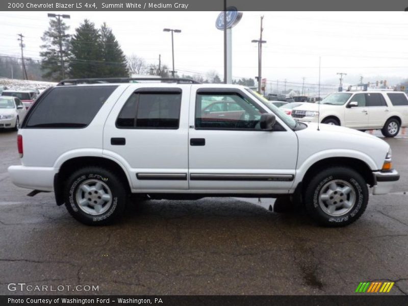 Summit White / Medium Gray 2000 Chevrolet Blazer LS 4x4