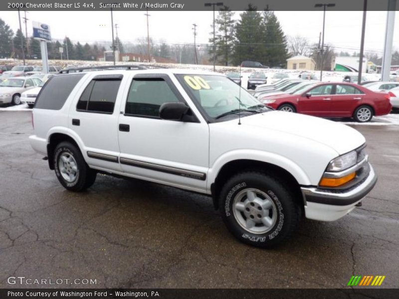 Summit White / Medium Gray 2000 Chevrolet Blazer LS 4x4