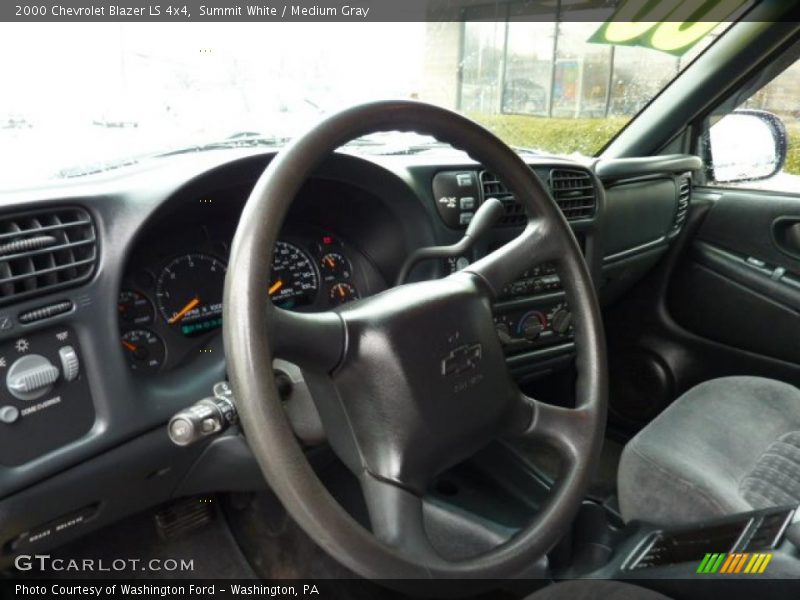 Summit White / Medium Gray 2000 Chevrolet Blazer LS 4x4