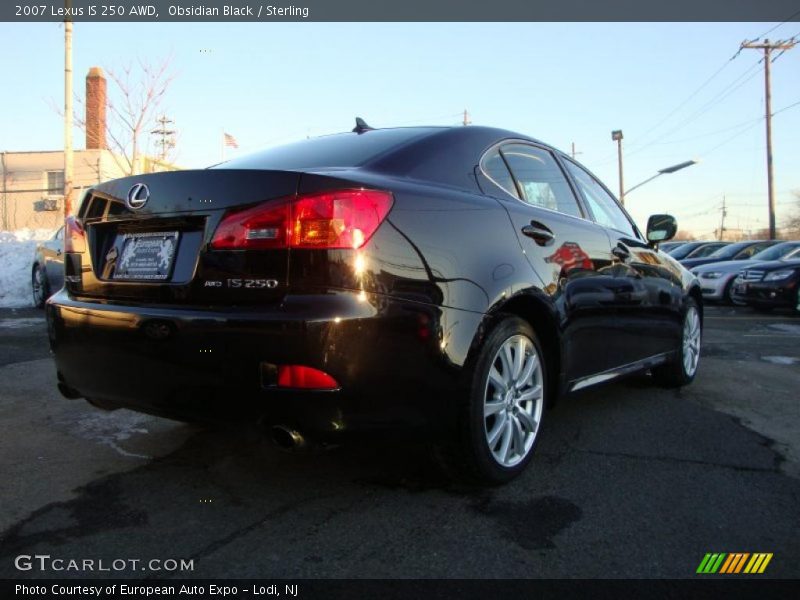 Obsidian Black / Sterling 2007 Lexus IS 250 AWD