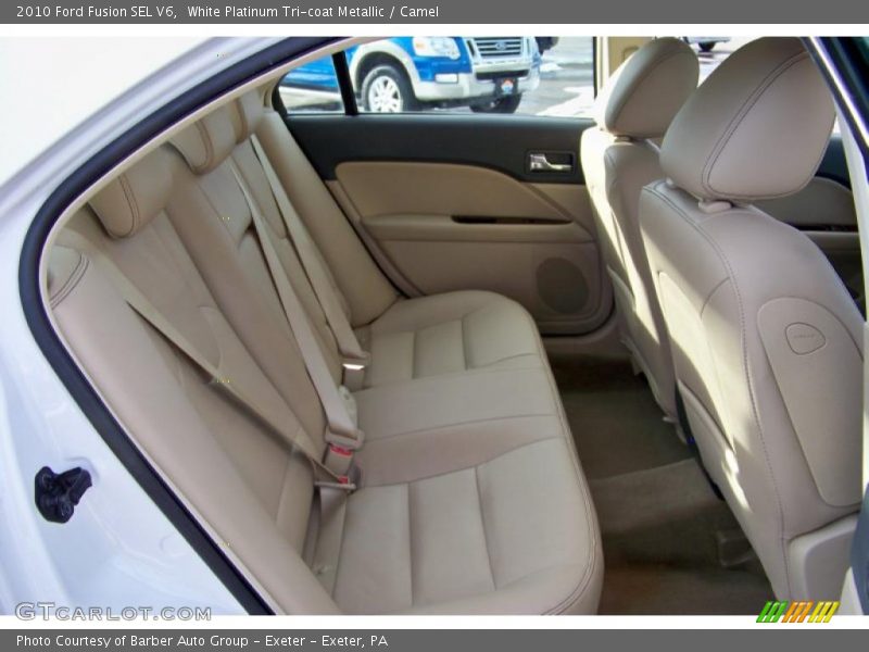 White Platinum Tri-coat Metallic / Camel 2010 Ford Fusion SEL V6