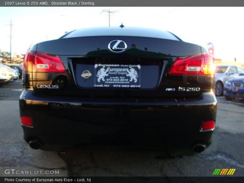 Obsidian Black / Sterling 2007 Lexus IS 250 AWD