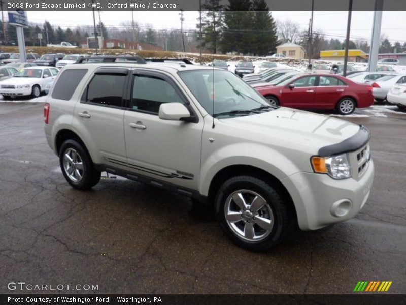 Oxford White / Charcoal 2008 Ford Escape Limited 4WD