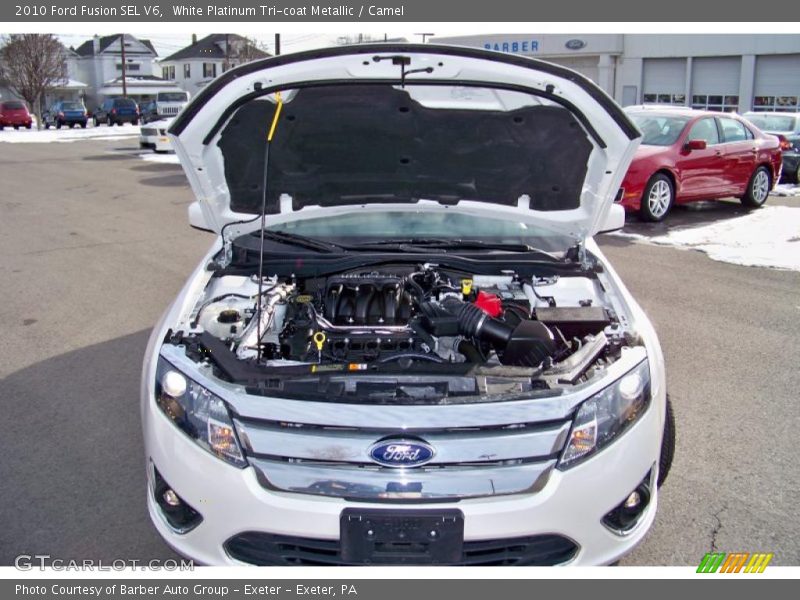White Platinum Tri-coat Metallic / Camel 2010 Ford Fusion SEL V6