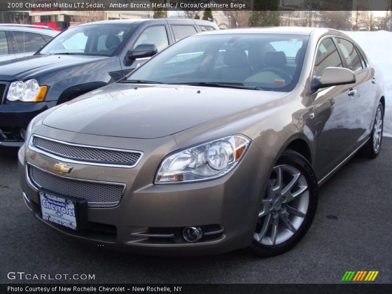 Amber Bronze Metallic / Cocoa/Cashmere Beige 2008 Chevrolet Malibu LTZ Sedan