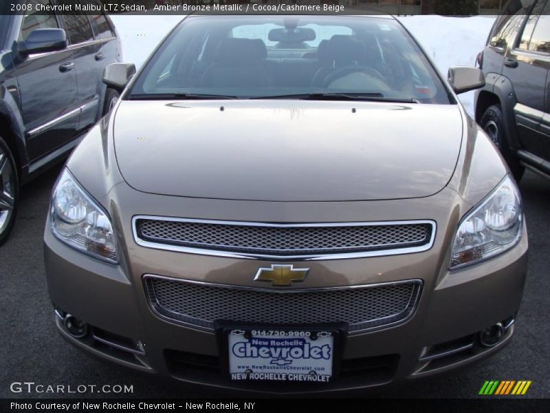 Amber Bronze Metallic / Cocoa/Cashmere Beige 2008 Chevrolet Malibu LTZ Sedan