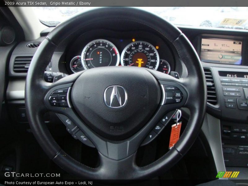 Grigio Metallic / Ebony 2009 Acura TSX Sedan