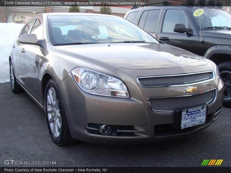 Amber Bronze Metallic / Cocoa/Cashmere Beige 2008 Chevrolet Malibu LTZ Sedan