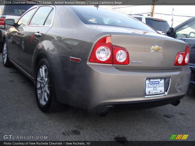 Amber Bronze Metallic / Cocoa/Cashmere Beige 2008 Chevrolet Malibu LTZ Sedan