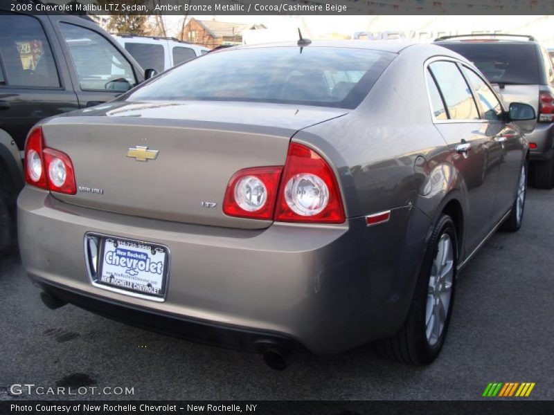 Amber Bronze Metallic / Cocoa/Cashmere Beige 2008 Chevrolet Malibu LTZ Sedan