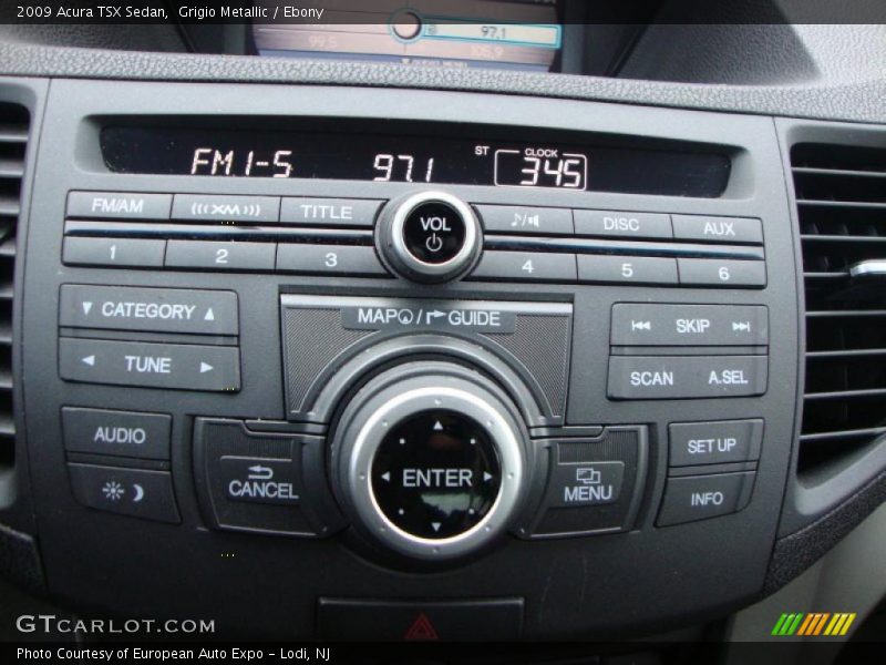 Grigio Metallic / Ebony 2009 Acura TSX Sedan