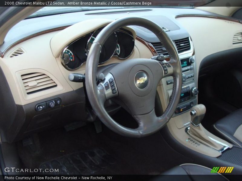 Amber Bronze Metallic / Cocoa/Cashmere Beige 2008 Chevrolet Malibu LTZ Sedan