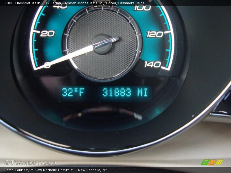 Amber Bronze Metallic / Cocoa/Cashmere Beige 2008 Chevrolet Malibu LTZ Sedan