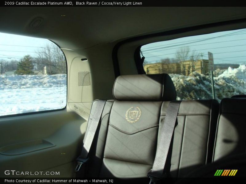 Black Raven / Cocoa/Very Light Linen 2009 Cadillac Escalade Platinum AWD