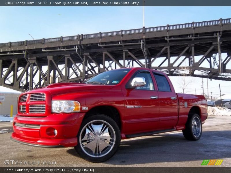 Flame Red / Dark Slate Gray 2004 Dodge Ram 1500 SLT Sport Quad Cab 4x4