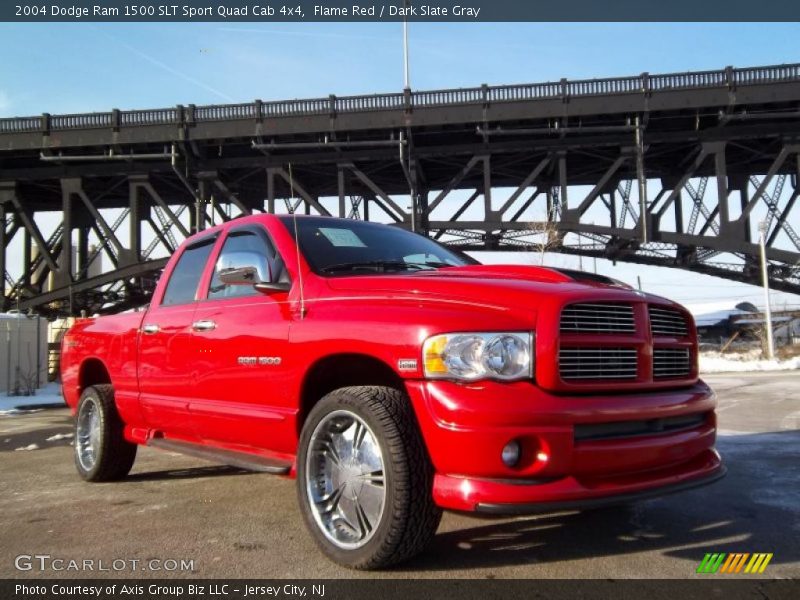 Flame Red / Dark Slate Gray 2004 Dodge Ram 1500 SLT Sport Quad Cab 4x4