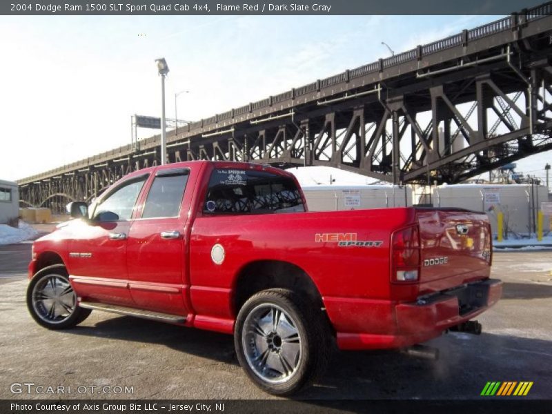 Flame Red / Dark Slate Gray 2004 Dodge Ram 1500 SLT Sport Quad Cab 4x4