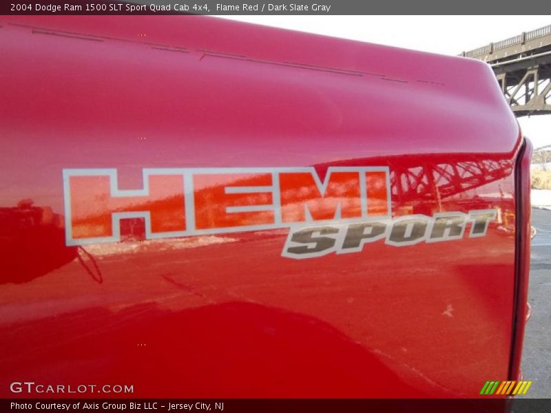 Flame Red / Dark Slate Gray 2004 Dodge Ram 1500 SLT Sport Quad Cab 4x4