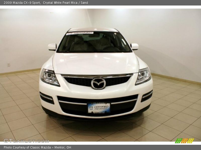 Crystal White Pearl Mica / Sand 2009 Mazda CX-9 Sport