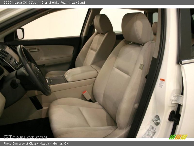 Crystal White Pearl Mica / Sand 2009 Mazda CX-9 Sport