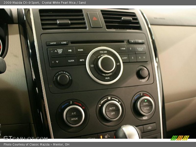 Crystal White Pearl Mica / Sand 2009 Mazda CX-9 Sport