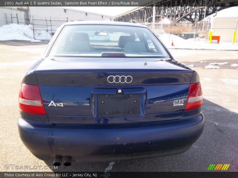 Santorin Blue Pearl Effect / Ecru/Royal Blue 2001 Audi A4 2.8 quattro Sedan