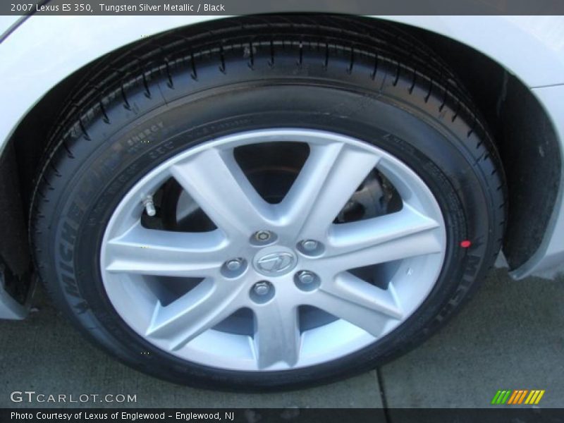 Tungsten Silver Metallic / Black 2007 Lexus ES 350