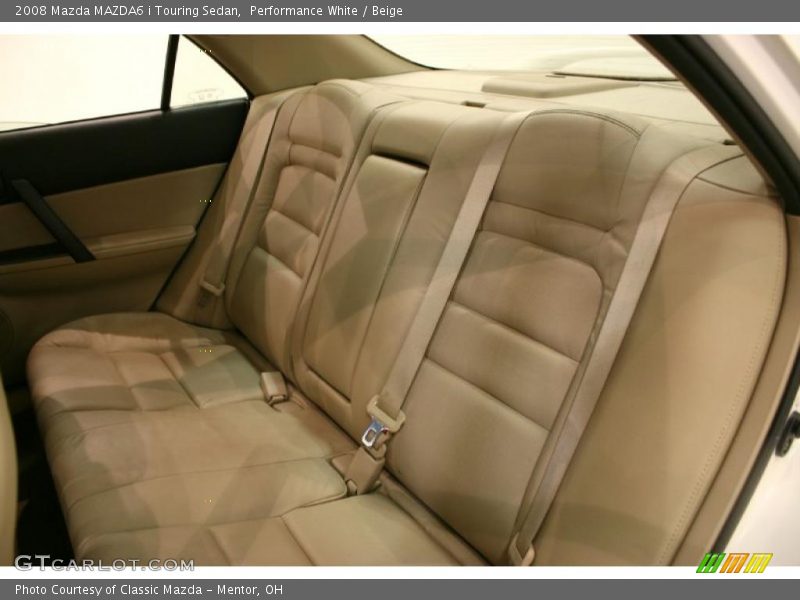 Performance White / Beige 2008 Mazda MAZDA6 i Touring Sedan