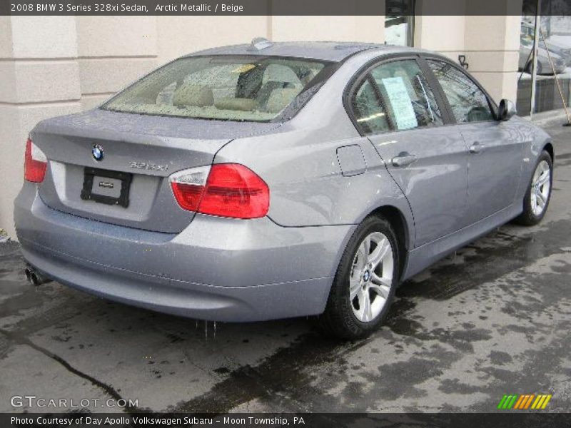 Arctic Metallic / Beige 2008 BMW 3 Series 328xi Sedan