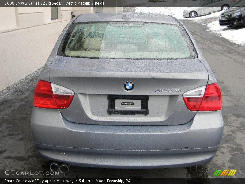 Arctic Metallic / Beige 2008 BMW 3 Series 328xi Sedan