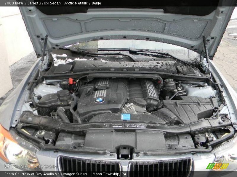 Arctic Metallic / Beige 2008 BMW 3 Series 328xi Sedan