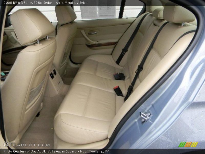 Arctic Metallic / Beige 2008 BMW 3 Series 328xi Sedan