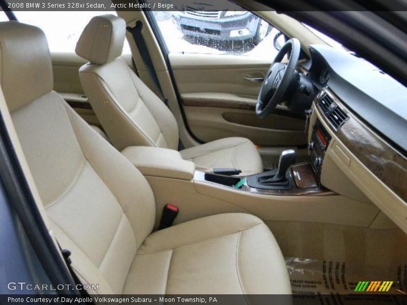 Arctic Metallic / Beige 2008 BMW 3 Series 328xi Sedan