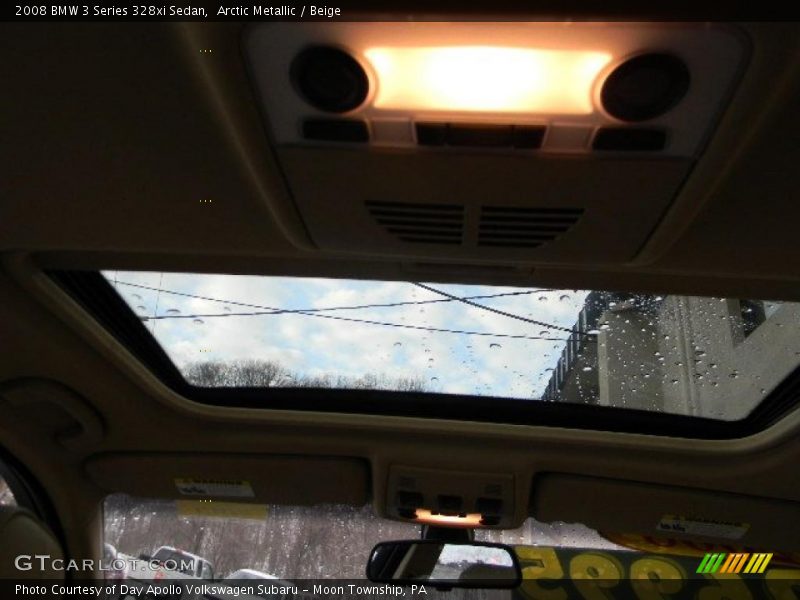 Arctic Metallic / Beige 2008 BMW 3 Series 328xi Sedan