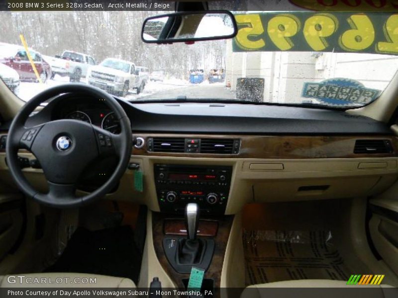 Arctic Metallic / Beige 2008 BMW 3 Series 328xi Sedan