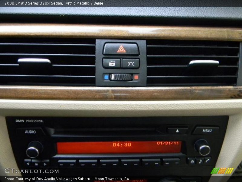 Arctic Metallic / Beige 2008 BMW 3 Series 328xi Sedan