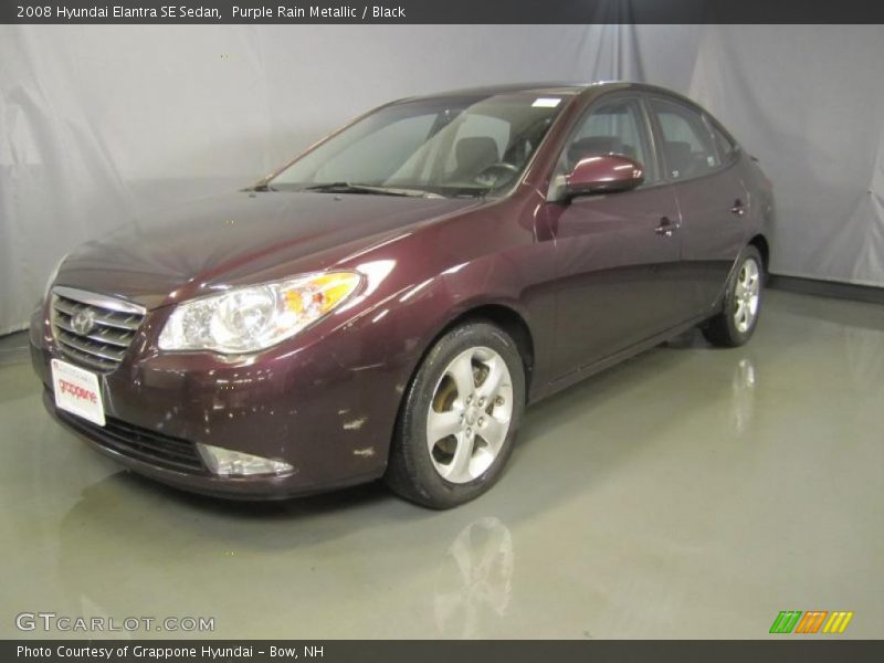 Purple Rain Metallic / Black 2008 Hyundai Elantra SE Sedan