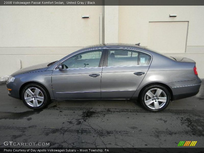 United Gray / Black 2008 Volkswagen Passat Komfort Sedan