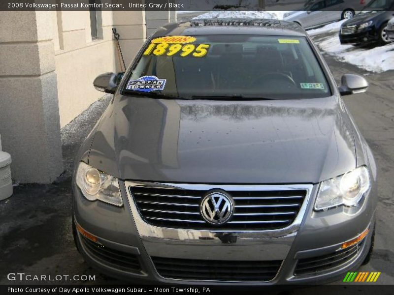 United Gray / Black 2008 Volkswagen Passat Komfort Sedan