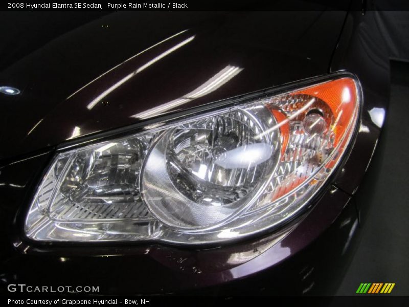 Purple Rain Metallic / Black 2008 Hyundai Elantra SE Sedan