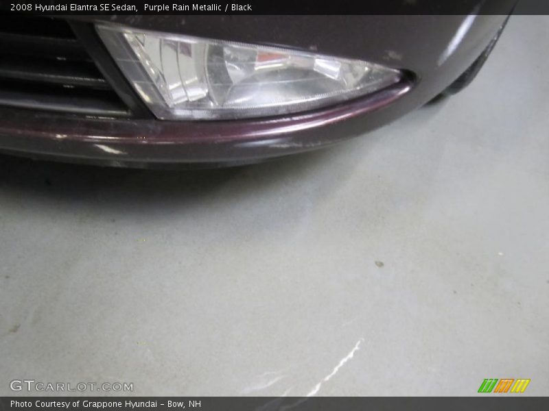Purple Rain Metallic / Black 2008 Hyundai Elantra SE Sedan