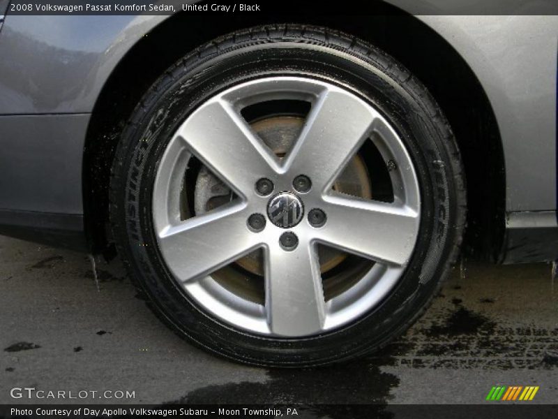 United Gray / Black 2008 Volkswagen Passat Komfort Sedan