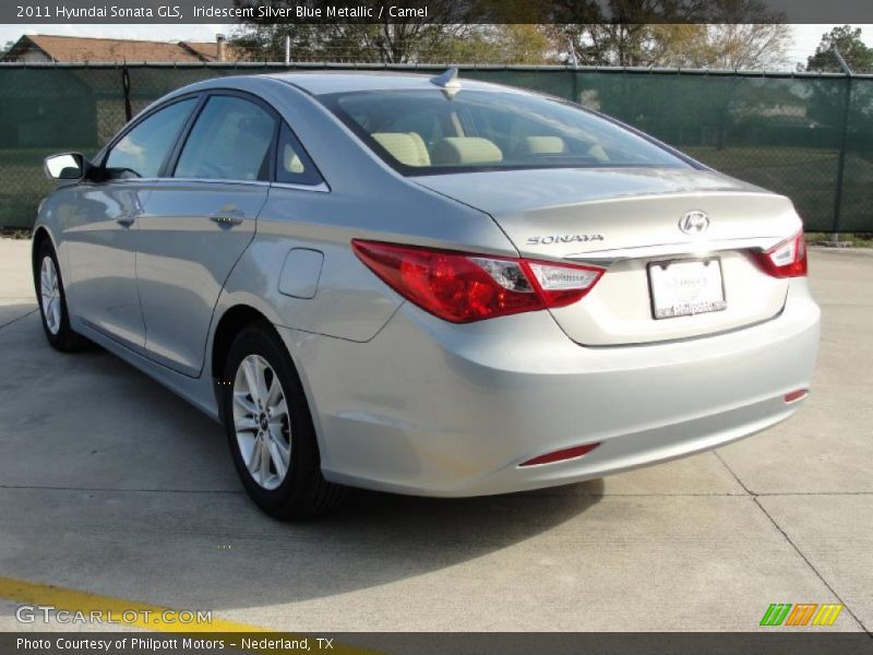 Iridescent Silver Blue Metallic / Camel 2011 Hyundai Sonata GLS