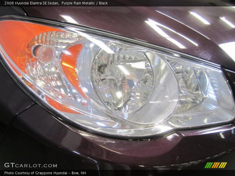 Purple Rain Metallic / Black 2008 Hyundai Elantra SE Sedan