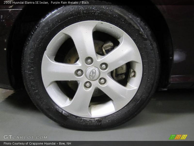 Purple Rain Metallic / Black 2008 Hyundai Elantra SE Sedan