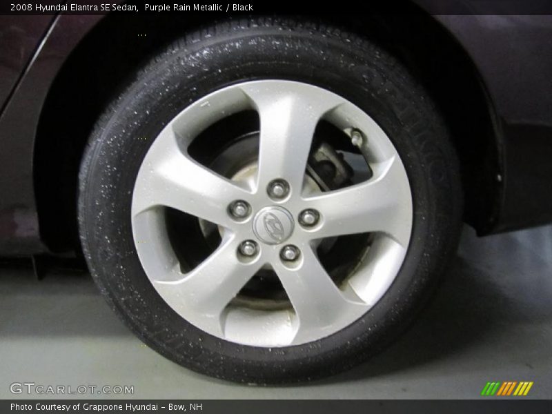 Purple Rain Metallic / Black 2008 Hyundai Elantra SE Sedan