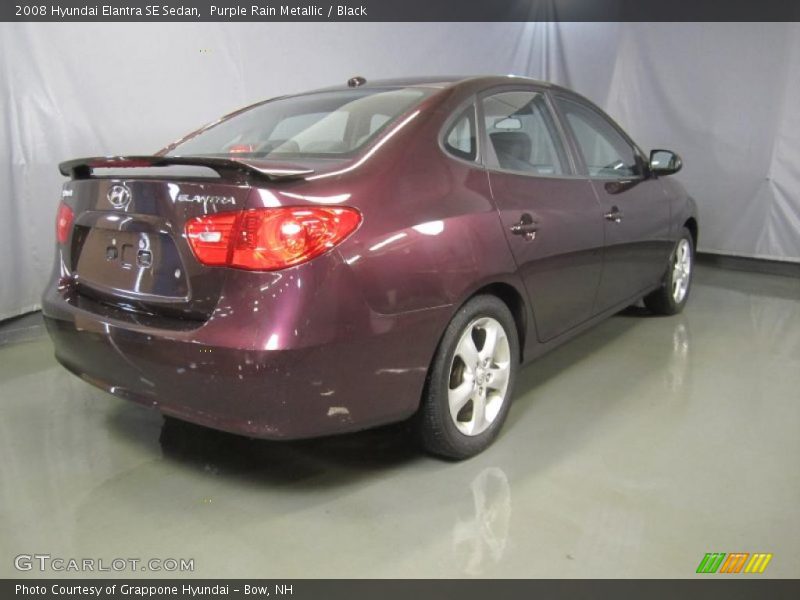 Purple Rain Metallic / Black 2008 Hyundai Elantra SE Sedan