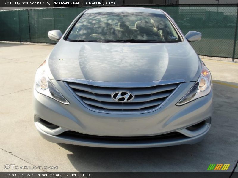 Iridescent Silver Blue Metallic / Camel 2011 Hyundai Sonata GLS